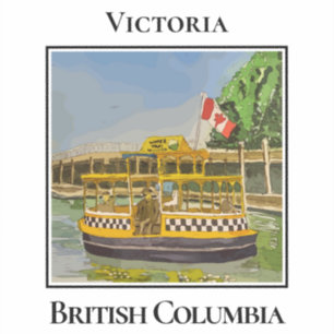 Süße Wasser-Taxis in Victoria, British Columbia Aufkleber