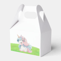 Süße Wasserfarbe-Einhorn-Geburtstagsfeier