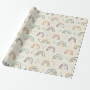 Süße Wasserfarbe-Pastell-Regenbögen Geschenkpapier