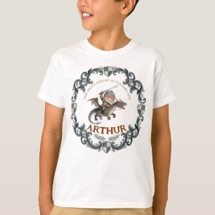 Süße Wasserfarbe Ritterburg Jungen Erster Geburtst T-Shirt