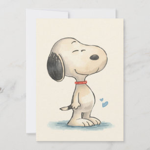 Süße Wasserfarben-Beagle-Hund-Illustration Feiertagskarte