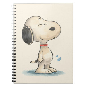 Süße Wasserfarben-Beagle-Hund-Illustration Notizblock