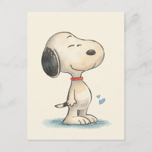 Süße Wasserfarben-Beagle-Hund-Illustration Postkarte