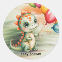 Süße Wasserfarben-Dinosaurier-Baby-Party