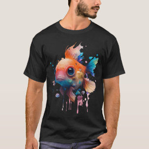 Süße Wasserfarben-Fische T-Shirt