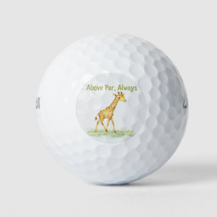 Süße Wasserfarben-Giraffe, Überragend Golfball