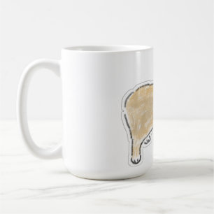 Süße Wasserfarben-Katze-Illustration Kaffeetasse