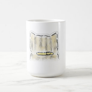 Süße Wasserfarben-Katze-Illustration Kaffeetasse