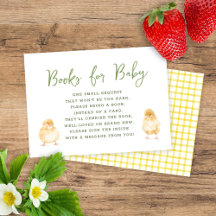Süße Wasserfarben-Küken-Bücher Für Baby Shower