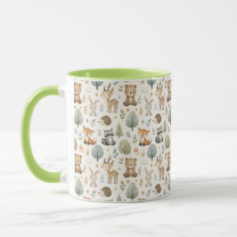 Süße Wasserfarben-Waldtiere - Cottagecore Tasse