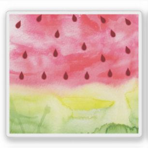 Süße Wassermalerei Wassermelone Riesiges lustiges Aufkleber