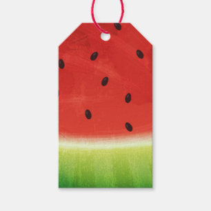 Süße Wassermalfarben-Wassermelone Riesige lustige Geschenkanhänger