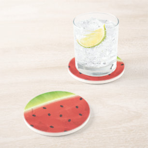 Süße Wassermalfarben-Wassermelone Riesige lustige Getränkeuntersetzer