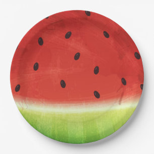 Süße Wassermalfarben-Wassermelone Riesige lustige Pappteller