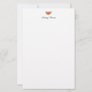 Süße Wassermelone personalisiertes Schreibpapier Briefpapier