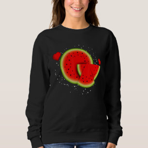 Süße Wassermelone Sommer Tropisches Obst Sommer Sweatshirt