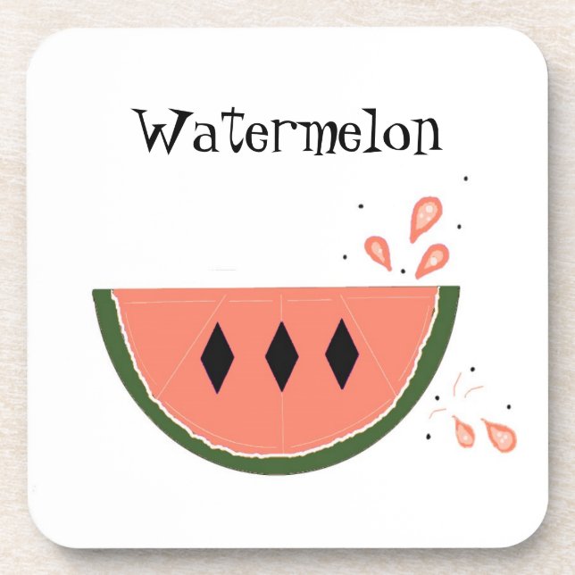 Süße Wassermelone Untersetzer (Vorderseite)