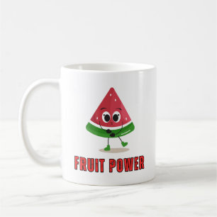 Süße Wassermelonen-Figur-Design mit Fruchtpower Kaffeetasse