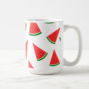 Süße Wassermelonen-Scheiben-Muster Kaffeetasse