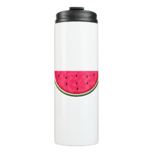 Süße Wassermelonen-Scheiben-Zeichnung Thermosbecher