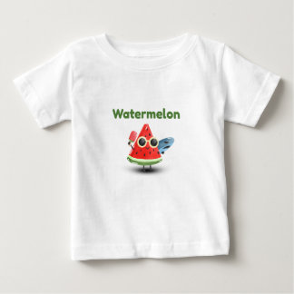 Süße Wassermelonen-Sommer-Strand-Charakter-Kunst Baby T-shirt