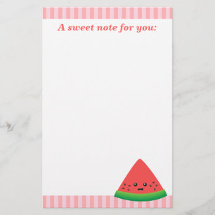 Süße Wassermelonescheibe Briefpapier