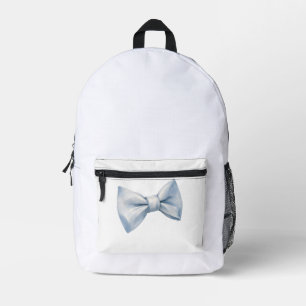 Süße weiche blaue Wasserfarbe-Band-Schleife Coquet Bedruckter Rucksack