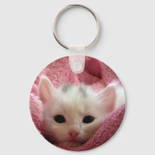Süße weiche Miezekatze Schlüsselanhänger
