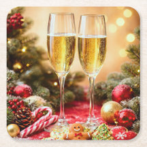 Süße Weihnachts Champagner Gläser