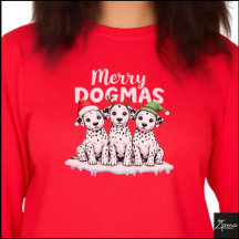 Süße Weihnachts-Dalmatiner-Welpen Dogmen Grafik