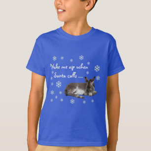 Süße Weihnachts-Esel-Schneeflocken T-Shirt