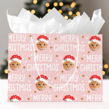 Süße Weihnachts-Gesicht-Haustier-Foto-Rosa