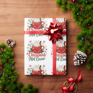 Süße Weihnachts-Heiße-Schokolade-Tasse Geschenkpapier