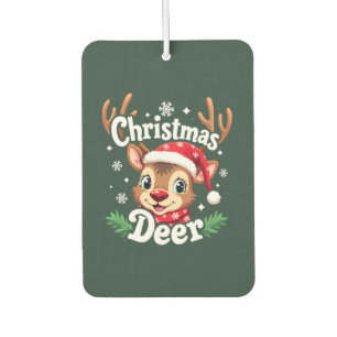 Süße Weihnachts-Hirsch-Illustration Autolufterfrischer