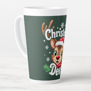 Süße Weihnachts-Hirsch-Illustration Milchtasse