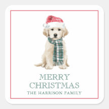 Süße Weihnachts-Hunde-Geschenkeinschlag