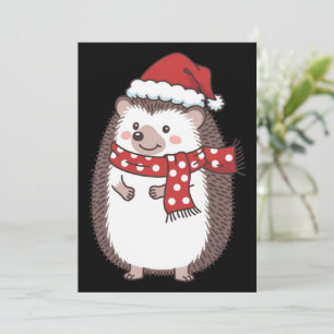 Süße Weihnachts-Igel-Feiertage Feiertagskarte