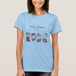 Süße Weihnachts Kätzchen T-Shirt