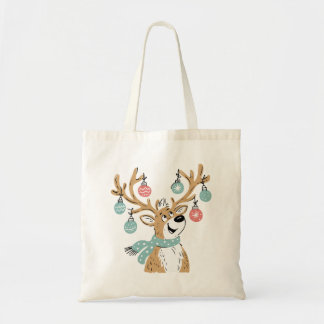 Süße Weihnachts-Rentier-Geweih-Ornament-Tasche Tragetasche