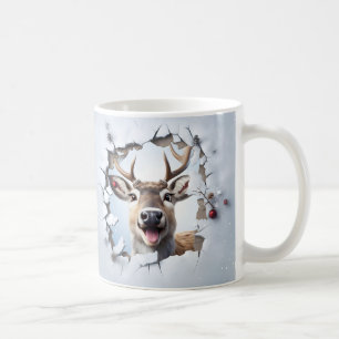 Süße Weihnachts-Rentier-Tasse Cozy Winter-Tasse Kaffeetasse