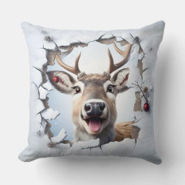 Süße Weihnachts-Rentier-Wurfkissen Kissen