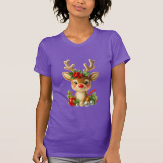 Süße Weihnachts-Rentiere 3D-Illustration | Feierta T-Shirt
