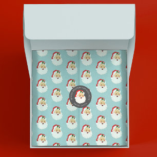 Süße Weihnachts-Santa-Claus-Geschenkpapier Seidenpapier