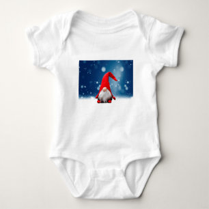 Süße Weihnachts-Santa-Schnee-Sterne Baby Strampler