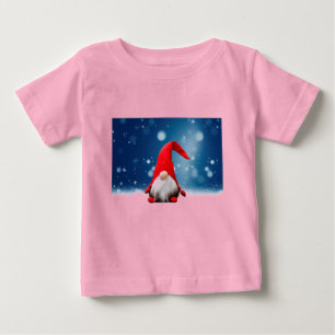 Süße Weihnachts-Santa-Schnee-Sterne Baby T-shirt