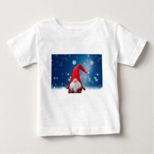 Süße Weihnachts-Santa-Schnee-Sterne Baby T-shirt