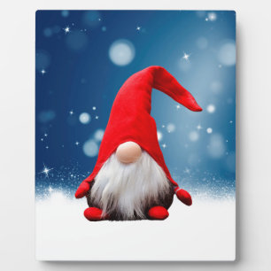 Süße Weihnachts-Santa-Schnee-Sterne Fotoplatte