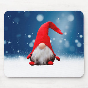 Süße Weihnachts-Santa-Schnee-Sterne Mousepad