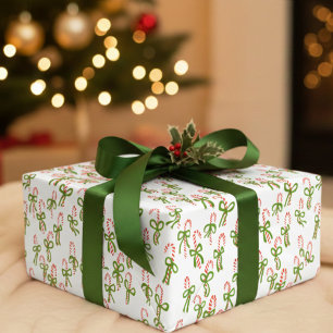Süße Weihnachts-Schleifen Xmas-Feiertag-Handgezeic Geschenkpapier Set