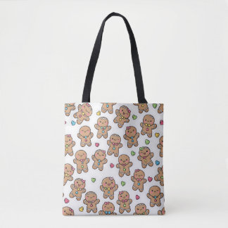 Süße Weihnachts-Tüte mit Kawaii-Weihnachtsmännern Tasche